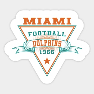 Retro Miami Dolphins Sticker